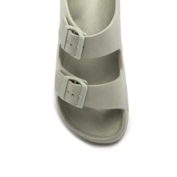 !! NEW !! Lightweight Double Buckle Sandals – Sage Green - Picture 9 of 10